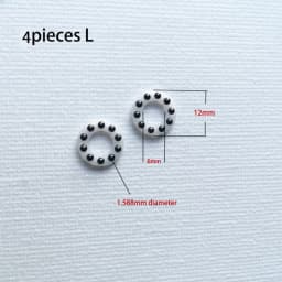 4pieces Knife Bearing Washer Part Knife Ceramic White Ball Bearing Fastening Opening Tools