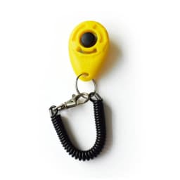 Pet Products Pet Cat Dog Training Clicker Plastic New Dogs Click Trainer Aid Adjustable Wrist Strap Sound Key Chain Dog Repeller