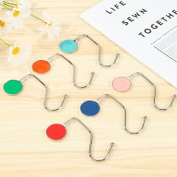 1Pcs Portable Crystal Bag Purse Hook Handbag Hanger Table Hook Durable Metal Desk Hanger Hooks Bag Organizer Accessories