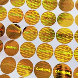 20mm Round Holographic Original Tamper-Proof Security Labels, Laser Warranty Disposable Stickers, Customized Logo Design