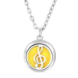 Fashion Aromatherapy Diffuser Star Moon Necklace Stainless Steel High Quality Heart-Shaped Essential Oil Lockets Pendant Jewelry