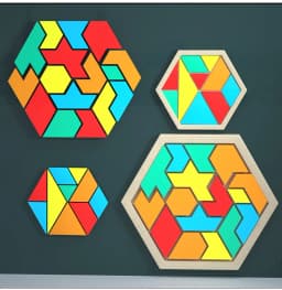DIY Crystal Epoxy Silicone Mold Irregular Hexagonal Puzzle Home Ornaments Game Puzzle Silicone Mould For Resin