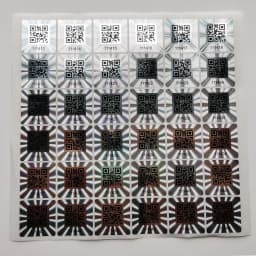25x25mm 1000pcs Holographic QR Code Sticker, void Tamper Evident, Authentic Laser Security Label, Unique number,Customized
