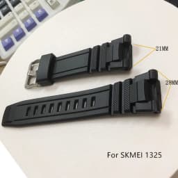 Adjustable Replacement Watch Strap Band Silicone Rubber Plastic Watchbands For SKMEI 1251 1025 1155 Sports Watches Accessories