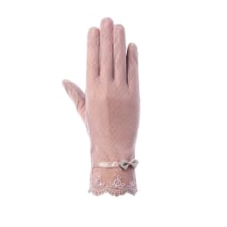 Summer Women Sexy Lace Thin Sunscreen Touch Screen Gloves Soft Ice Silk Skid Driving Anti-UV Elegant Female Outdoor Gloves