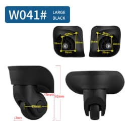 Universal Wheel Luggage Makeup Suitcase Accessories In Wheels Trolley Fashion Suitcase Accessory Rolling Wheels Repair Casters