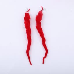 New Lovely Funny Long Plush Worm Drop Earrings For Women Personality Animal Insect Dangle Earrings Fashion Party Jewelry
