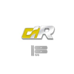 Car-Styling Metal Stickers SR Grille Emblem Badge For Jetta Golf 3 4 5 6 7 Beetle Passat Santana MK2 MK3 MK4 MK5 MK6 MK7 R32