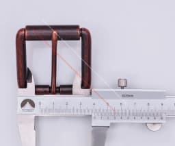 Antique Copper Single Prong Pin Roller Handmade DIY Leather Belt Buckle Replacement Fit 40mm Belt Strap