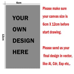 2Pcs/Design OEM Custom Customized DIY Design Stainless Steel Nail Art Stamping Template Plate with Your Own Drawing Regular Size