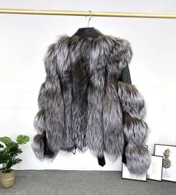 Winter New Real Fox Fur Coats With Genuine Sheepskin Leather Wholeskin Natural Fox Fur Jacket Outwear Luxury Women New