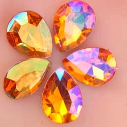 20Pcs 13*18mm Pear Flatback Acrylic Wedding/Clothes Wedding Art Decoration DIY
