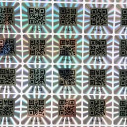 25x25mm 1000pcs Holographic QR Code Sticker, void Tamper Evident, Authentic Laser Security Label, Unique number,Customized