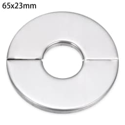 1Pcs Stainless Steel Water Pipe Wall Covers Self-Adhesive Shower Faucet Decorative Cover Chrome Finish Bathroom Accessories