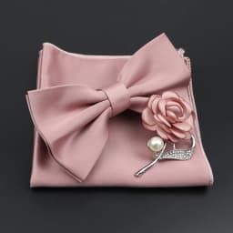 Mens Wedding Bow Tie Brooch Set Romantic Solid Color Silk Polyester Jacquard Woven Bowtie Lapel Pin Hanky Men Gifts Accessories