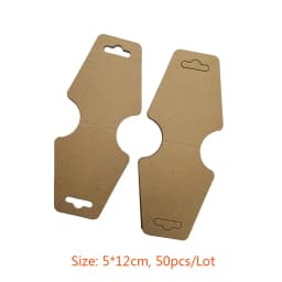 Kraft Paper Ear Stud Hang Tag Jewelry Display Card Necklace Kraft Paper Tag Ear Studs Bracelet Paper Hang Price Tag 50pcs/Lot