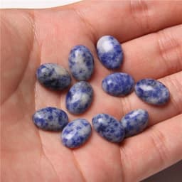 10pcs/lot Natural Stone Cabochon 8-25MM Tiger Eye Agat Oval Cameo Fit DIY Ring Earring Bracelet Necklace Making Jewelry Finding