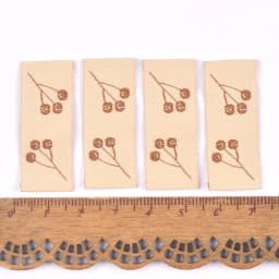 50Pcs Maple/Mushroom Embroidery Washable Labels Sewing Accessories Care Bags Clothing Tags For Garment Handmade Crafts c3159