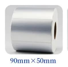 Silver Thermal Transfer Labels PET barcode adhesive sticker Waterproof Tear-proof oil-proof Thermal Transfer Ribbon Printer Stic