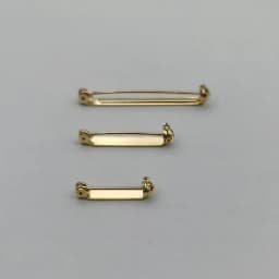 100pcs Brooch Clip Base Pins brass Safety Pins narrow Brooch Settings Blank Base For DIY Jewelry Making Supplies