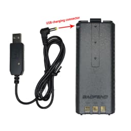 BAOFENG UV-5R Battery For Pofung UV5RA UV-5RE DM-5R Plus BF-F8 RT-5R Walkie Talkie BL-5 Battery 3800 Compatible USB 1/2PCS
