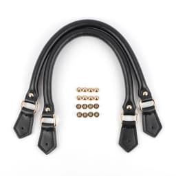 2Pcs 40cm Cow Leather Bag Handles Replacement Handbag Purse Shoulder Strap for Women DIY Handmade Bag Accessories