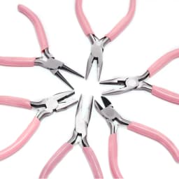 Pink End Cutting Wire Pliers Equipment Multifunctional Hand Tools Jewelry Pliers Fit Beadwork Repair Beading DIY Handmade Making