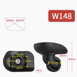 Luggage Wheel Replacement Wheels Suitcase Accessories Universal Casters Rolling Luggage Suitcase Wheeled Accessories Bags Caster