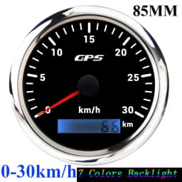 85mm GPS Speedometer Odometer Gauge 0-120MPH 160MPH 120KMH 200kmh with 7Colors Backlight For Car Boat Motorcycle Truck 12V/24V