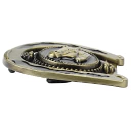 Belt Buckle DIY Dccessories Horseshoe Riding Pattern Bronze Equestrian Metal Smooth Buckle