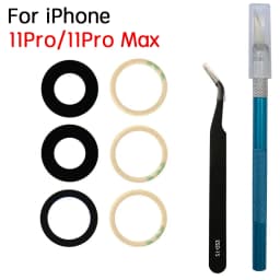 Back Camera Glass For iPhone 11 12 13 14 15 Plus MIni Pro Max Rear Camera Lens With Adhesive And Remove Tools Replacement
