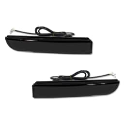 2x For Mitsubishi Lancer Evo X Outlander Red Reflector Rear Back Tail LED Bumper Brake Stop Running Light Fog Lights Turn Light