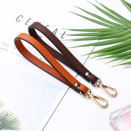 Soft PU Wrist Bag Strap Portable Wallet Belt Women Clutch Bag Strap Solid Color Simple Handle Purse Bag Belt Replacement Strap