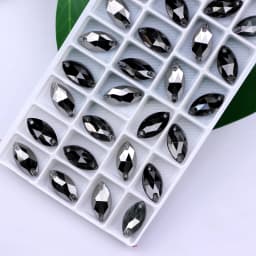 All Size All Color Sew on Rhinestone Ab Glass Rhinestone 3223 Navette Sew on Stone Horse Eye Crystal For Wedding Dress Button