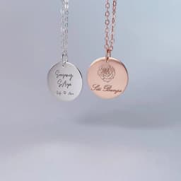 Customize Name Words Photo Custom Necklace Personalized Handwriting Engraving Pendant Choker Jewelry Mother's Day Best Gift