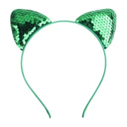 New children's cartoon sweet fish scale sequined cat ear jewelry headband