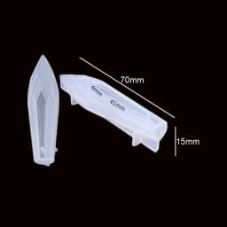 Quartz Shard Silicone Mold Crystal Point Mould Epoxy Resin Pendant UV Resin Craft Supplies UV Resin Epoxy Mold DIY Jewelry 1PC