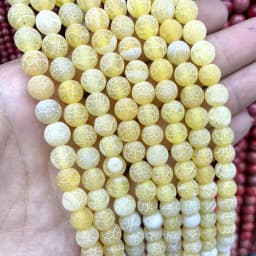 4 6 8 10 MM Natural Colorful Agates Round Loose Stone Beads For Jewelry Making Charm Diy Bracelet Necklace Earrings Material