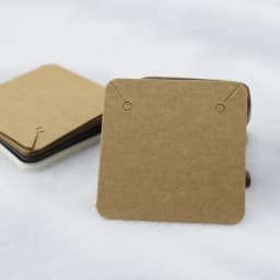 50pcs Earrings Necklaces Display Card Cardboard Earring Packaging Hang Tag Card Ear Studs White Paper Card Jewelry DIY Wholesale