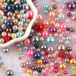 10g Random Mix 3-10mm No Hole ABS Imitation Pearl Bead For Vase Filler Makeup Brush For DIY Jewelry Making Decor F0912