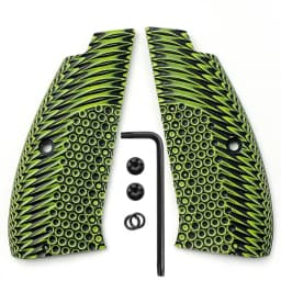 1Pair CZ75 G10 Handle Grips Patches for CZ 75 Full Size, SP-01 Series, Shadow 2, 75B BD, With Screws Included DIY Making Scales