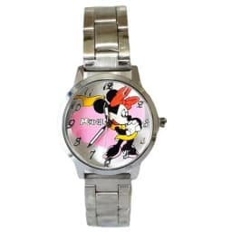 New Disney Mickey Mouse Minnie Gold Silver Watch Children's Boys Girls Watches Steel Students Quartz Adult Watch Birthday Gift