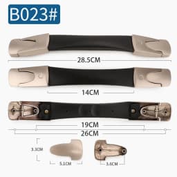 SUZAOZHE Suitcase Luggage Replacement Handle Travel Suitcase Handle Strap Factory Replacement Zinc Alloy Grip Carry Grip