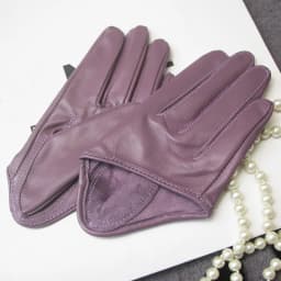 Sunscreen Gloves Women's Single Genuine Leather Half-palm Gloves Real Sheepskin Stage Show Driving gloves No Lining