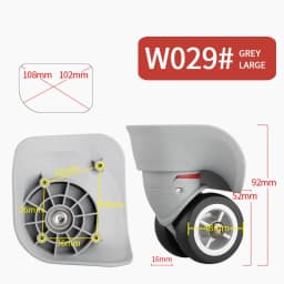 Luggage Wheel Replacement Wheels Suitcase Accessories Universal Casters Rolling Luggage Suitcase Wheeled Accessories Bags Caster