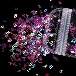 English Letters Glitter Sequins Flakes Resin UV Epoxy Mold Fillings Nail Art Decorations DIY Crafts Jewelry Making Accessories