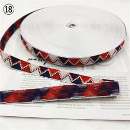 5 Yards 0.78 Inch 20MM Hundreds Styles Geometric Woven Jacquard Embroidered Ribbons DIY Apparel Wrapping Trim Sewing Accessories