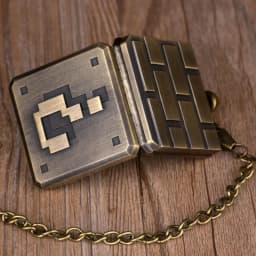 Retro Question Mark Design Pocket Watch for Men Women Creative Square Cool Big Pendant Necklace Clock Gifts Kids