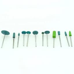 12pcs Rubber Polishing Wheel Silicone Grinding Head Fine Grit Dremel Rotary Tools