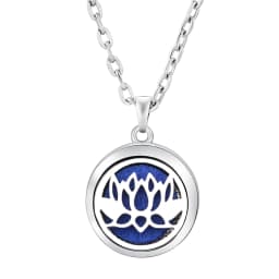 Fashion Aromatherapy Diffuser Star Moon Necklace Stainless Steel High Quality Heart-Shaped Essential Oil Lockets Pendant Jewelry